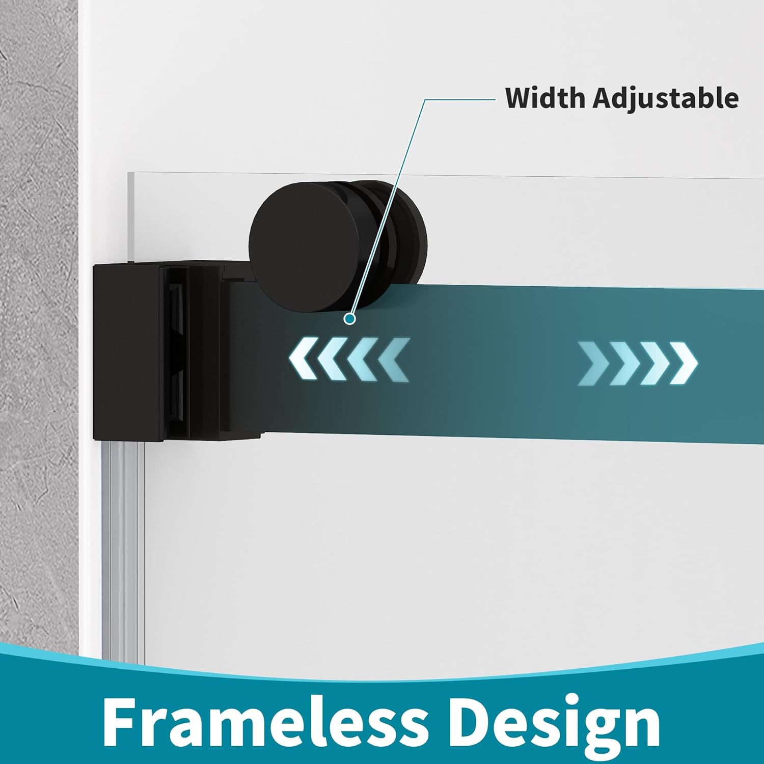 Frameless Double Sliding Tub Shower Door 59-60" W x60 H, 5/16" (8mm) Thick Easy-Clean Tempered Glass, Easy Installation, Safety Tested Glass Tub Doors Matte Black