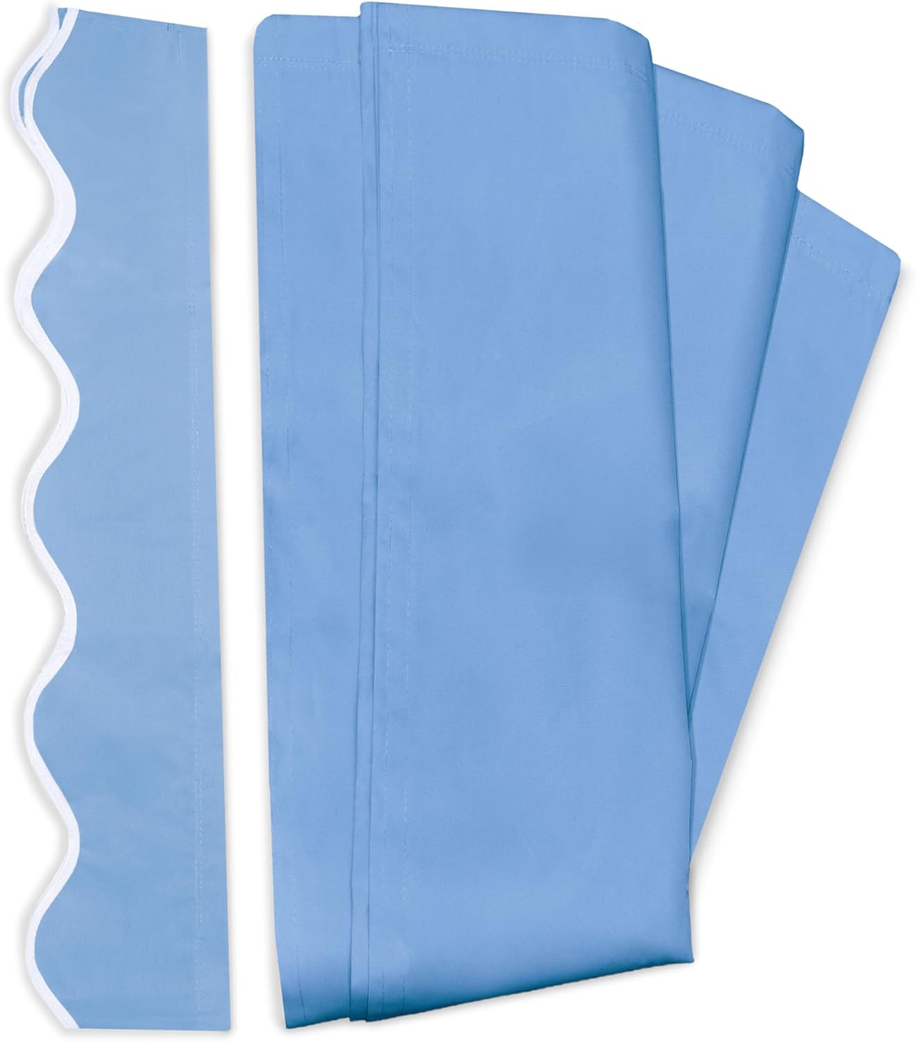 ALEKO Patio Awning Fabric Replacement | 20x10 Feet | 100% Polyester Canopy Cover, Sun Shade, Deck, Balcony | UV Protection | Sky Blue