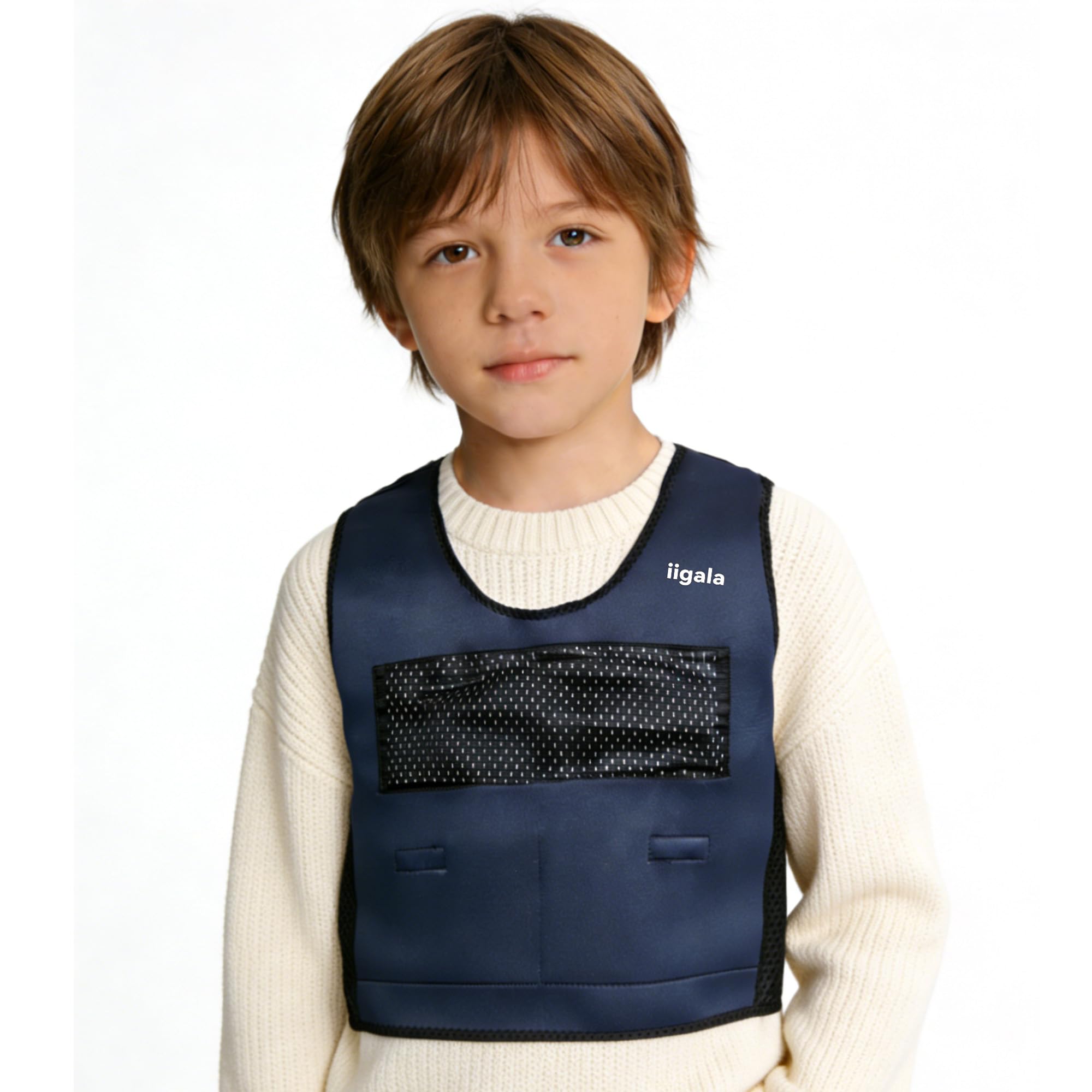 Gewichtsweste für Kinder mit ADHS, Autismus & Angst – Therapieweste zur Beruhigung & Konzentration – Beschwerungsweste inkl. verstellbarer Gewichtspads – Sensory Vest & Body Sock Set
