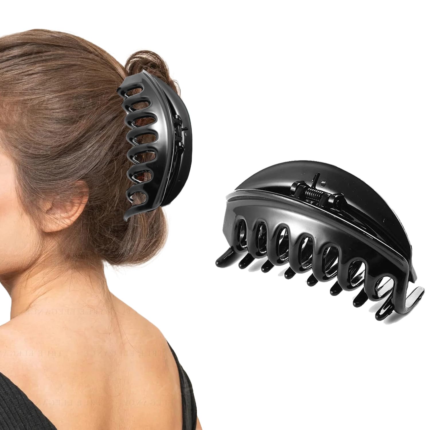 BIRDWARE Hair Clips Clutcher for Women Claws for Girls Imported Rubber Acrylic Material Stone Butterfly Hair Clips For Women | Hair Clutchers (Black).Size 9.5cm. (B09Y5GY37T) Amazon Price History, Amazon Price Tracker