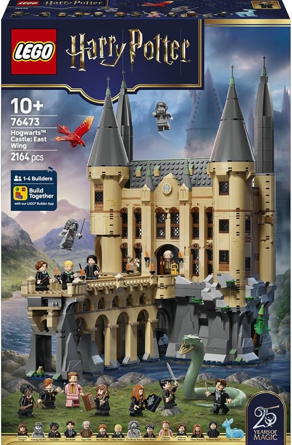 LEGO Harry Potter Hogwarts Şatosu: Doğu Kanadı 76473-10 Yaş Üzeri Çocuklar için Tom Riddle'ın Günlüğü ve Gryffindor Kılıcı Gibi Detaylar İçeren Yaratıcı Oyuncak Yapım Seti, Hediye Fikri (2164 Parça)