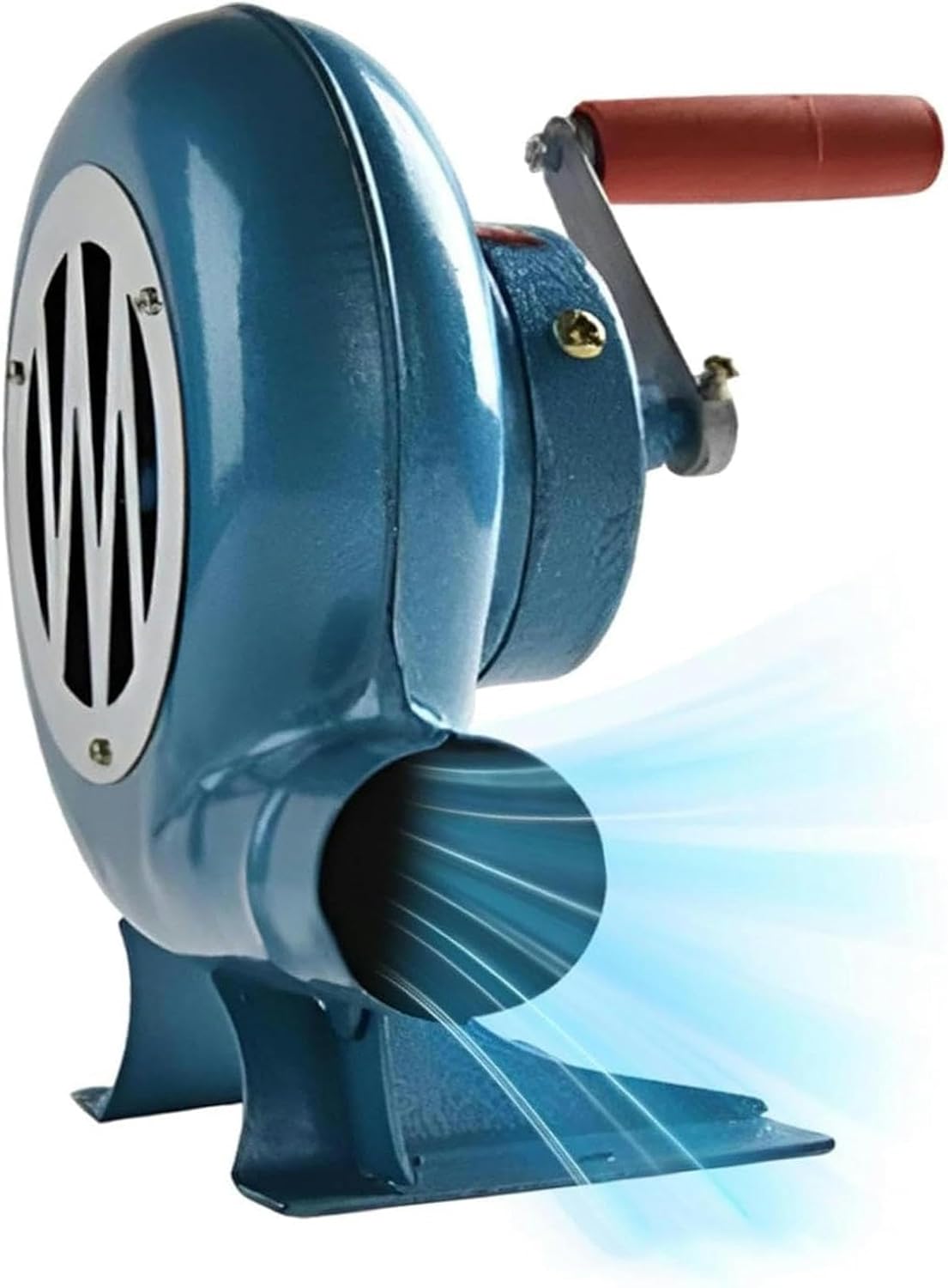 Manual Iron Gear BBQ Blower - Hand Crank Blacksmith Forge Blower, Iron Gear Popcorn Fan Manual Fan, Manual BBQ Blower with Hand Crank Tool, Portable Fire Blower Grill Fire Starter Flame Exciter(Color: