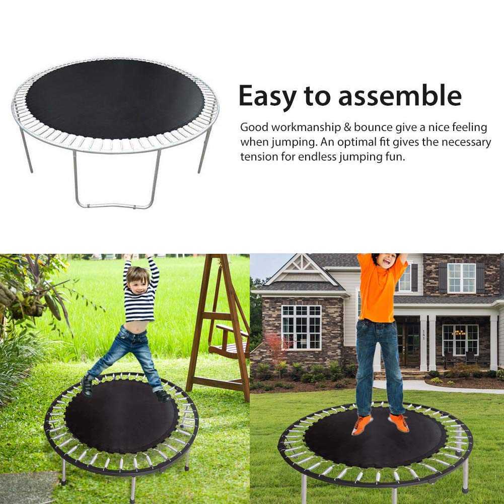 APJJ Tappetino di Ricambio per Trampolino Elastico Sicuro per salti da 1,83 m con Telaio a Trampolino Rotondo con 36 Ganci a V, utilizzando Molle da 11,6 cm
