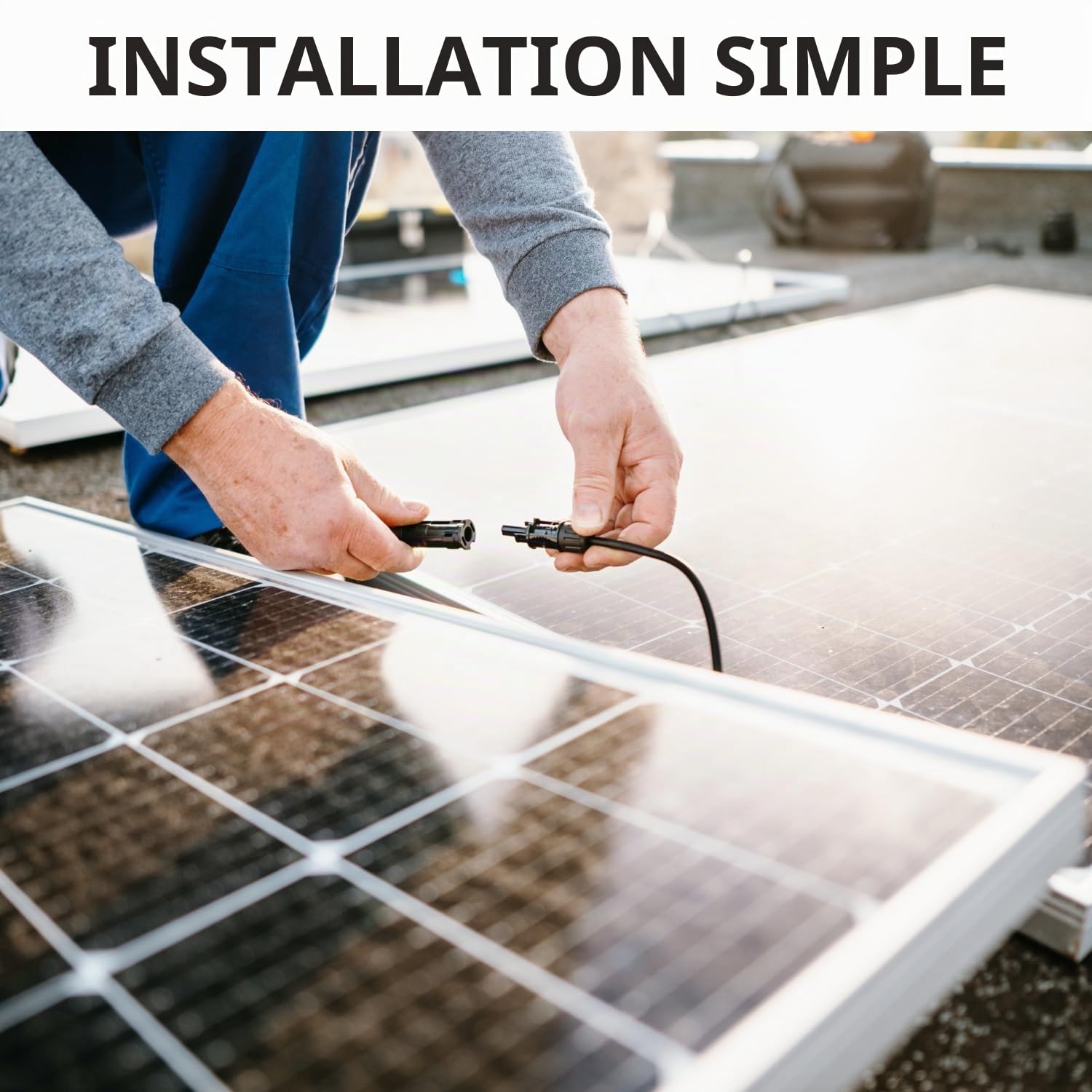deleyCON 100m Câble Solaire 6mm² - Câble Photovoltaïque pour Installations PV - Résistant aux UV Sans Halogène pour 1kV AC 1,5kV DC - Idéal pour la Pose Fixe et Contacts Enfichables PV - Noir