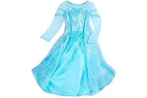 Store Official Disney Elsa Costume, Princess Outfits for Girls