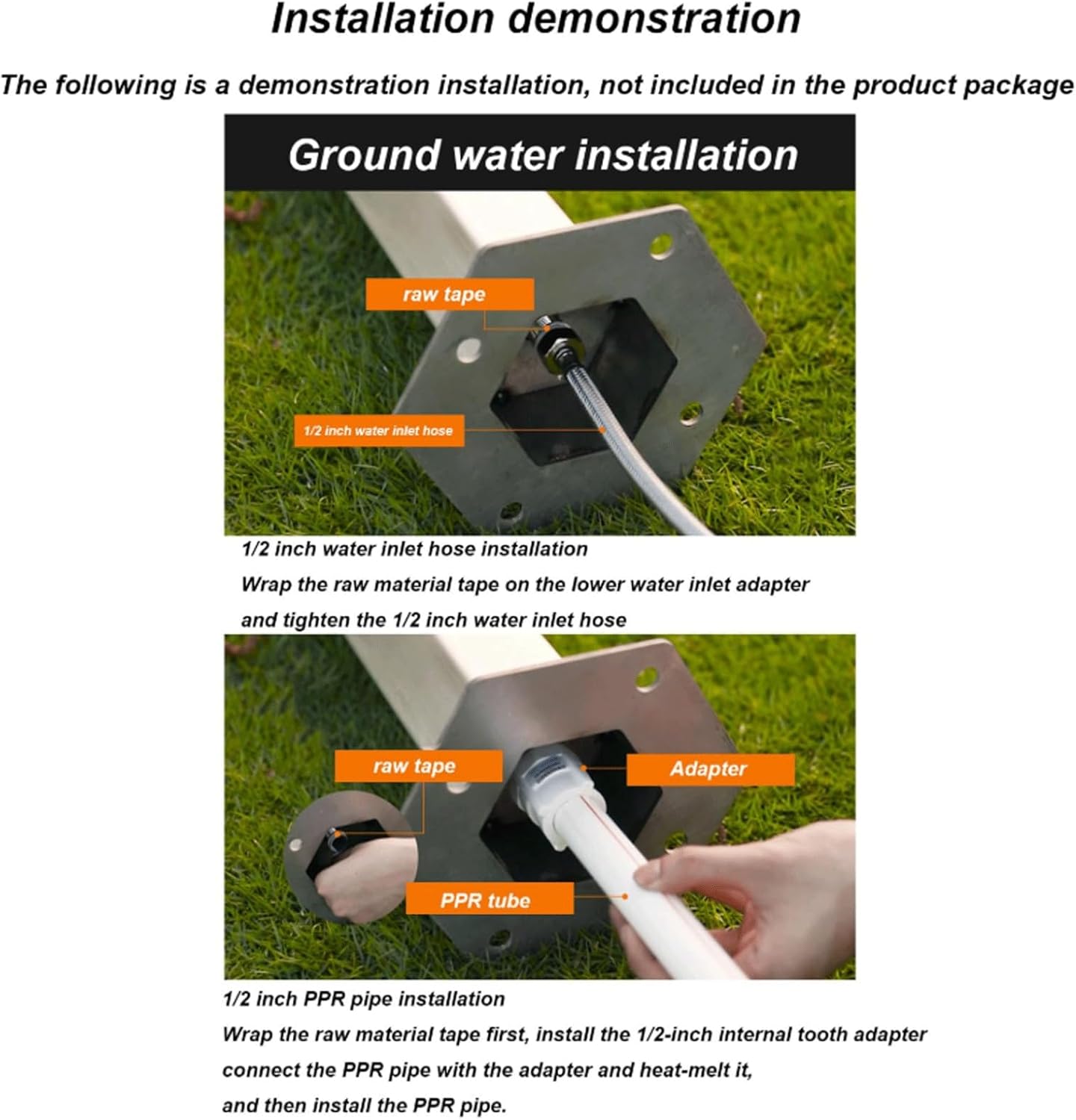 Silver Stainless Steel Freestanding Garden Water Fountain with Hose Bracket - Cylindrical Anti-Freeze Faucet Hydrant for Yard, 86x13cm Outdoor Water Column