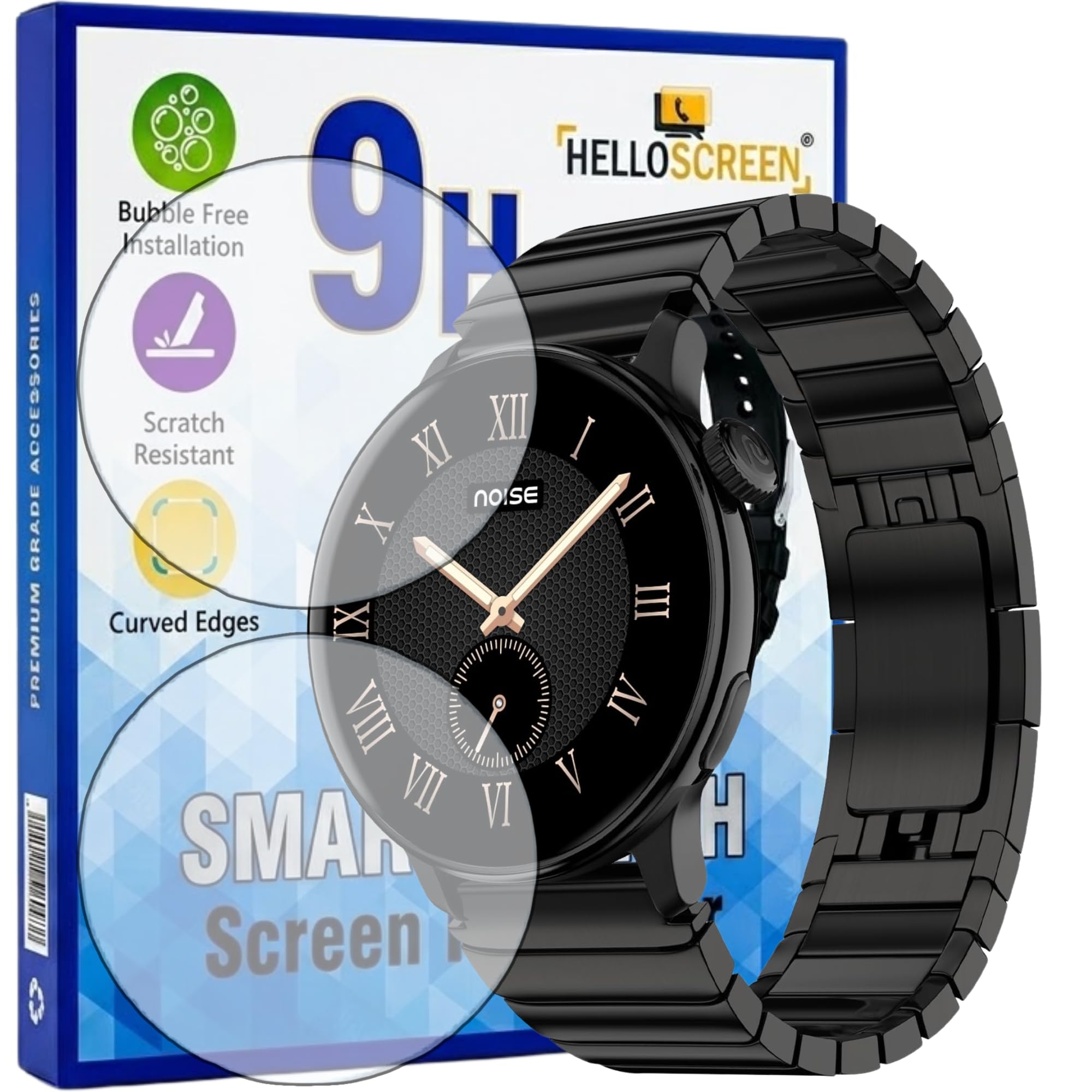 2-Pack Screen Protector for Noise Pro 6R 1.46 inch Smartwatch – Flexible TPU Screen Guard, HD Clear, Anti Scratch, Bubble Free, Full Coverage Film – Not Tempered Glass-image-25