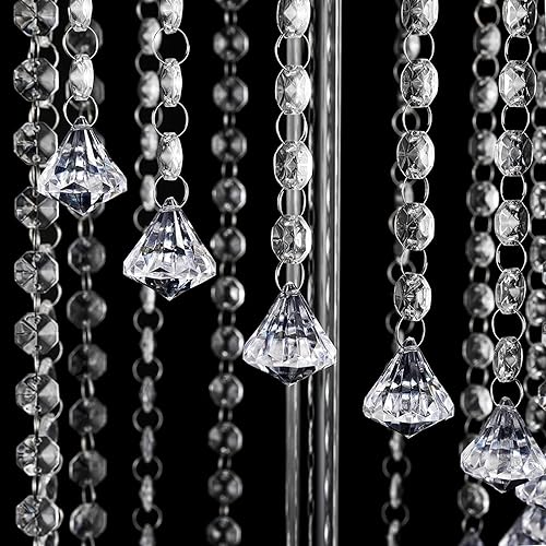 Miniatura 5 de Centros de mesa de boda, jarrón de flores, elegante soporte de cristal acrílico, 2 piezas de 23.6 pulgadas de alto, decoración de mesas de fiesta de