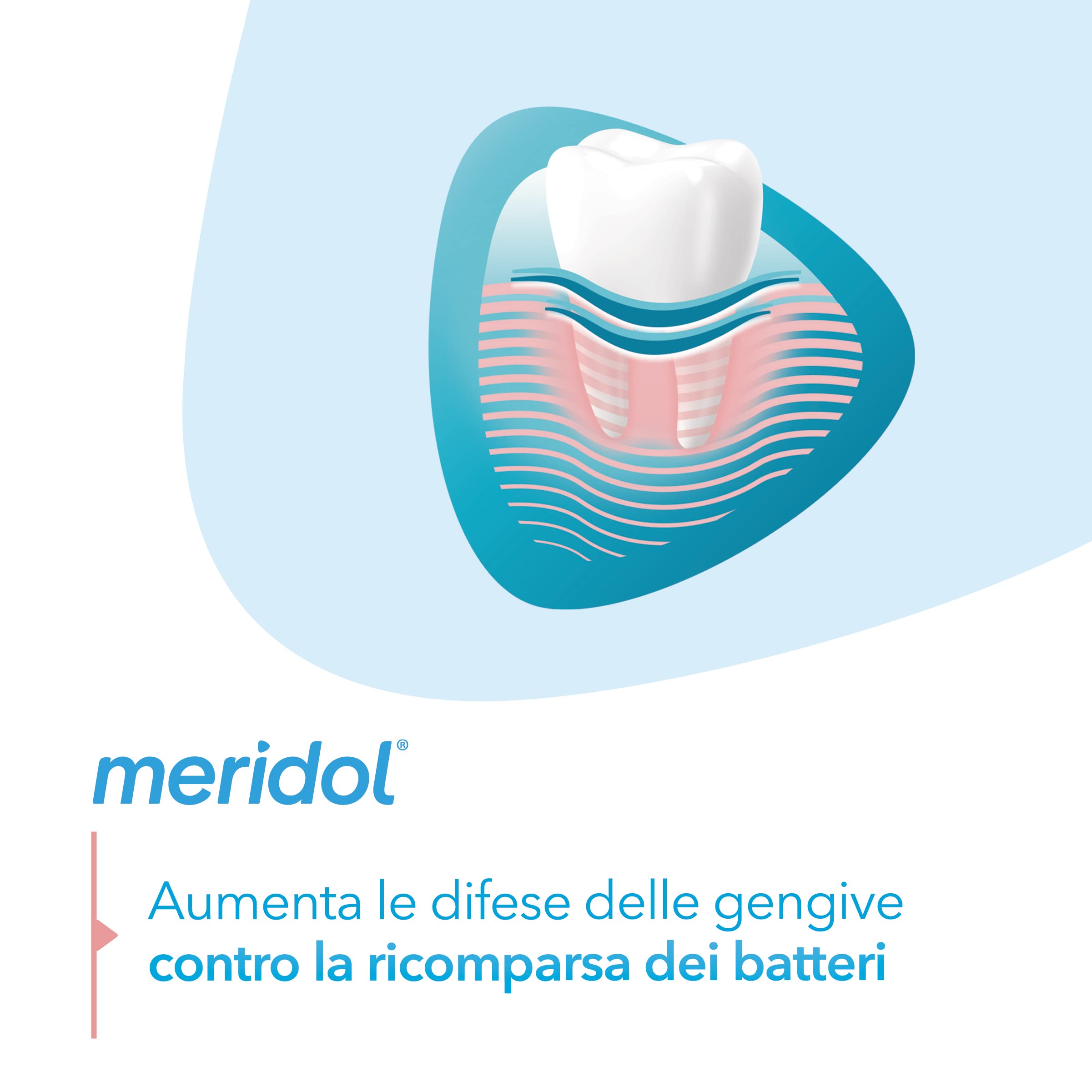 meridol Collutorio Protezione Gengive 400ml I Combatte il sanguinamento e l'infiammazione gengivale* |Protegge dalle recidive*| Effetto antibatterico*| Non macchia I 0% Alcohol