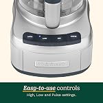 Cuisinart Elemental 8-Cup (2L) Food Processor, 350W, Silver (FP-8SVEC)