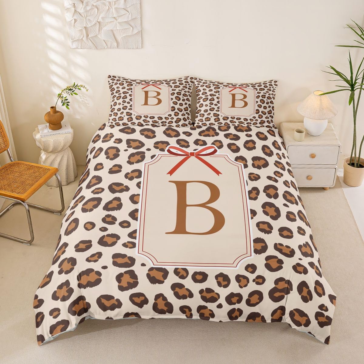 Ensemble de Literie Mignon Noeud Papillon avec Housse 220x240
