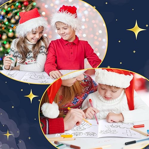 Miniatura 6 de Fulmoon 48 libros para colorear para manualidades, libro de dibujo artístico, libros a granel para actividades de relleno de regalos (natividad)