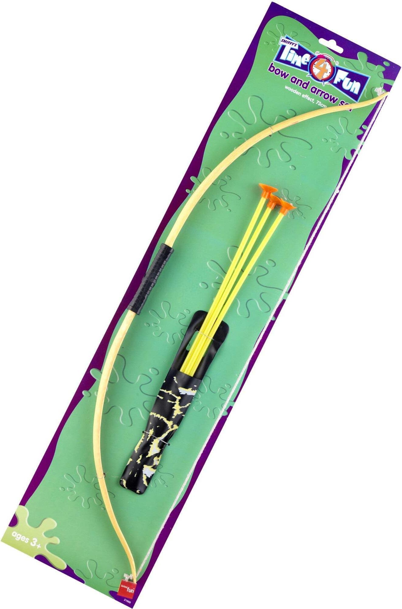 Smiffys 73 cm Wooden Effect Bow and Arrow Set
