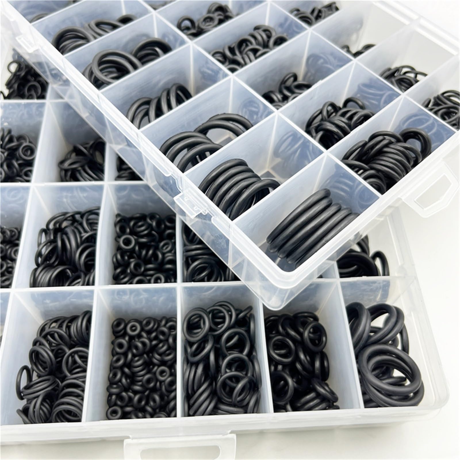 Junta tórica de sellado 2840p, junta tórica de NBR, junta de plomería, resistente al aceite, alta temperatura, CS, 1,0-3,1 mm Junta filtro de aceite(Black 3200pcs)