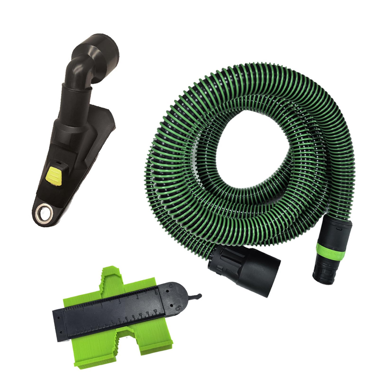 Vacuum Replacement Hose with Locking Connector, Corrugated Cleanup Hose Assembly for Workshop Hookup Maintenance Replacement Vacuum Hookup Cleanup Assembly Locking Connector Workshop Maintenance Cuff