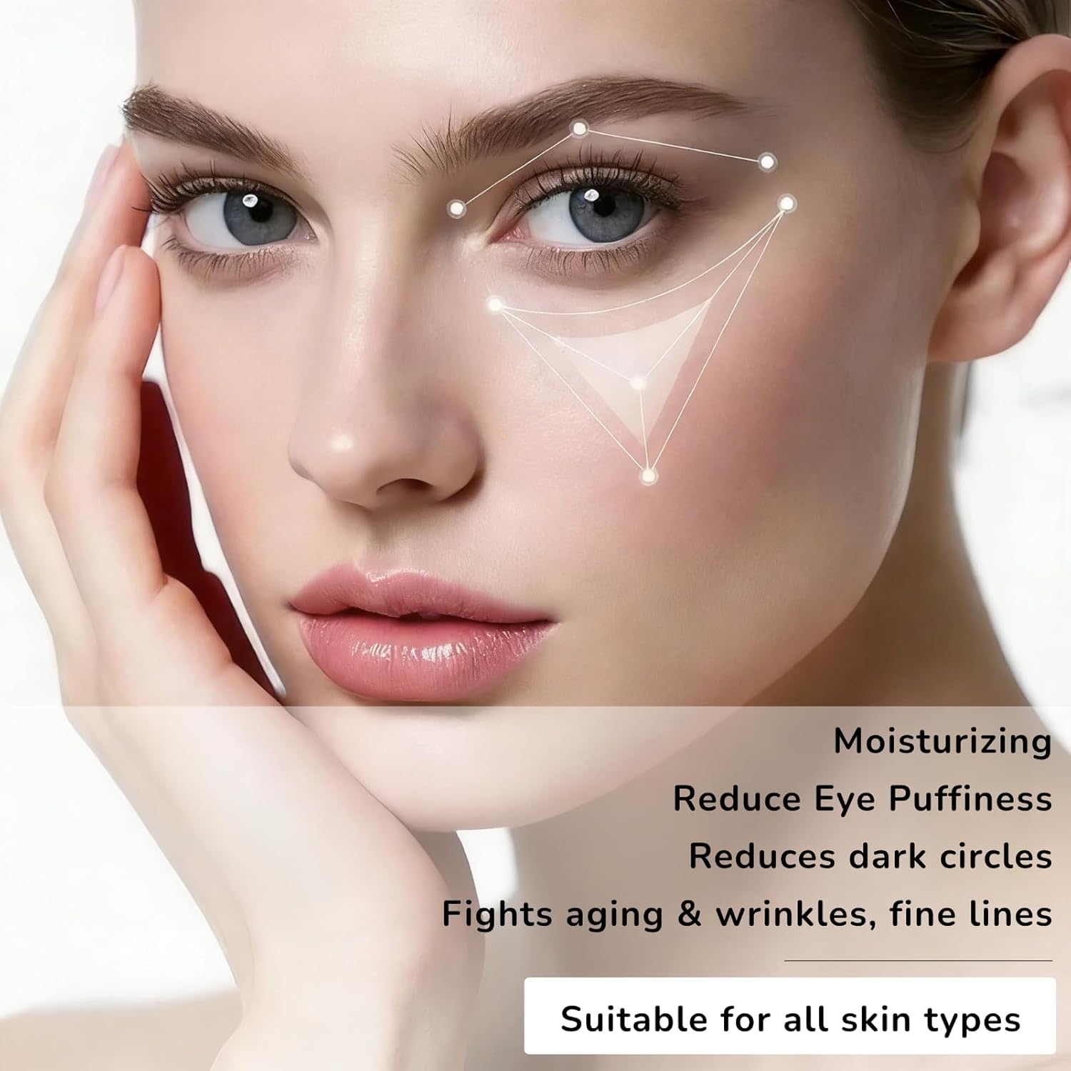 SEACLL Retinol Eye Cream, Vitamin C & Caffeine, Cooling Metal Tip for Puffiness, Reduces Fine Lines & Dark Circles Eye Serum, Fragrance-Free Paraben-Free Dye-Free, 15ml Portable