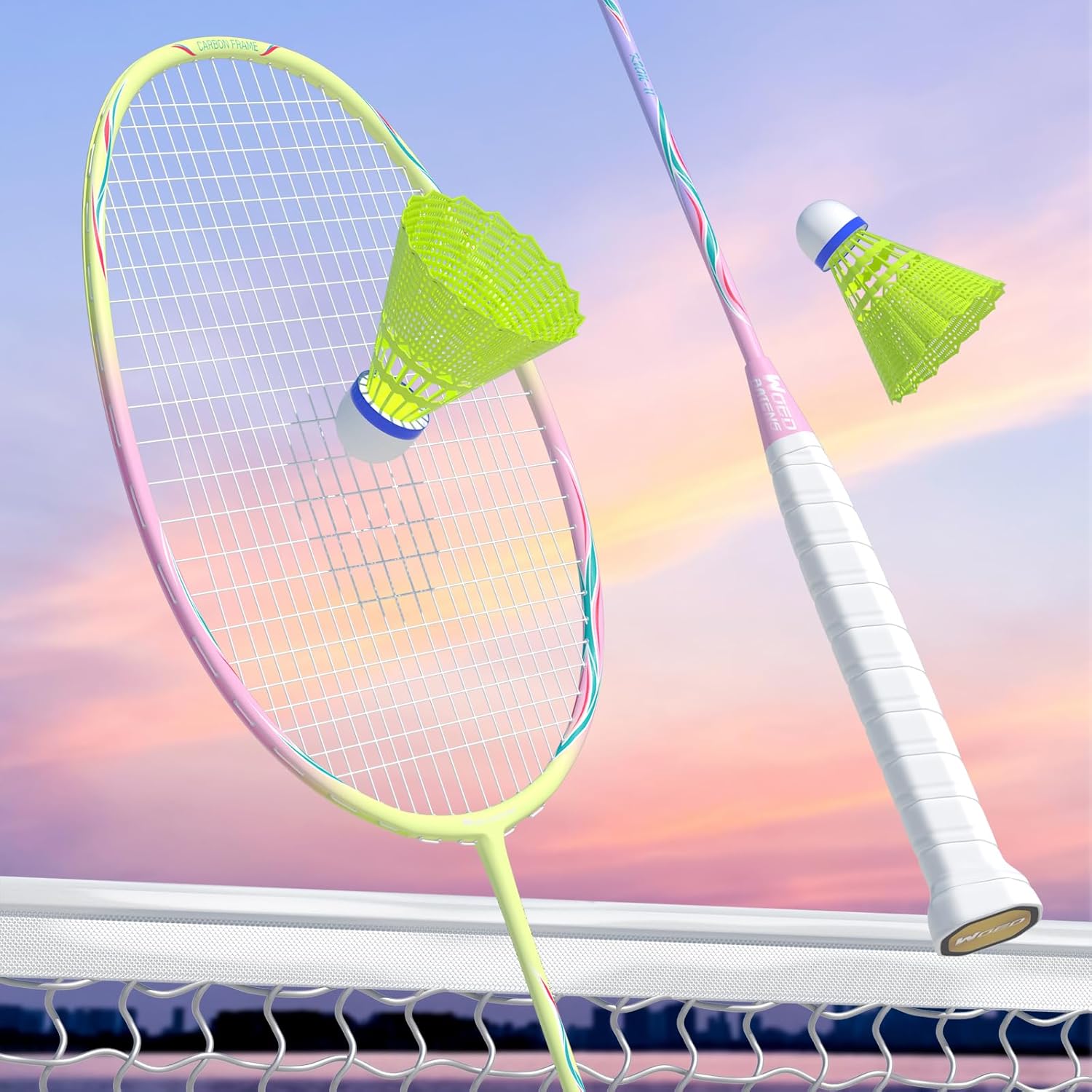 Professional Carbon Fiber Badminton Rackets Badminton Racquet for Backyards Gym