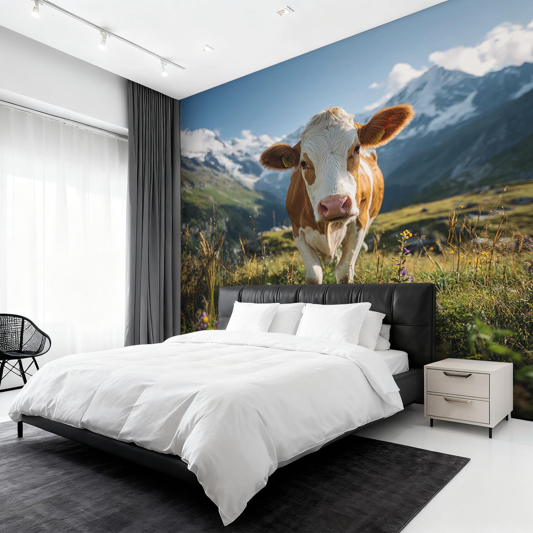 Papier peint animal de ferme pour une ambiance de cuisine campagnarde