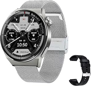 ST5 MAX 1,45'' Smartwatch Inteligente IP67Watch com BT5.0 À prova d'água Fitness Tracker Relógio multifuncional MP3 Music Watch Compatível com Android iOS