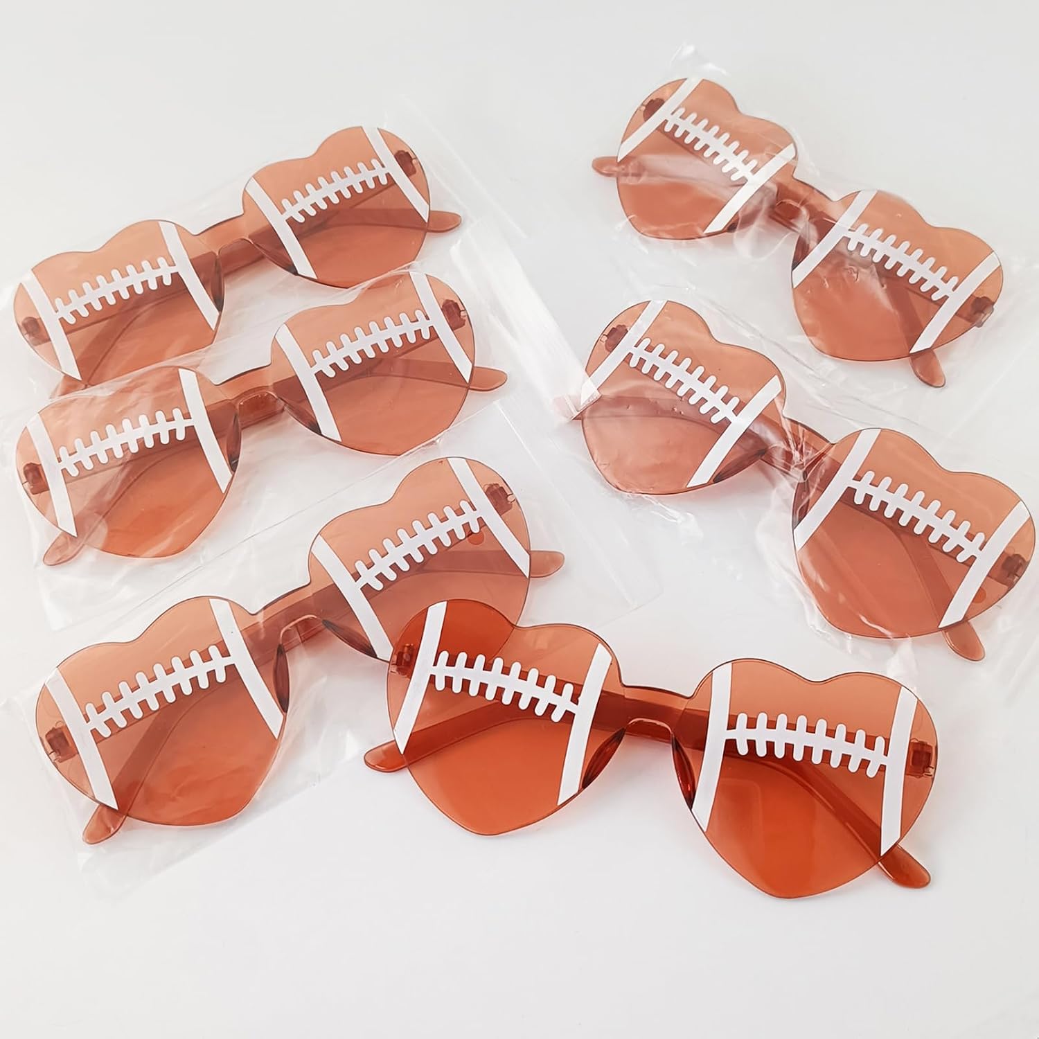 12 Pcs Football Sunglasses Rimless Football Glasses Footballs Themed Party favors Sports Sunglasses Footballs Birthday Party Goodie Bag Stuffers