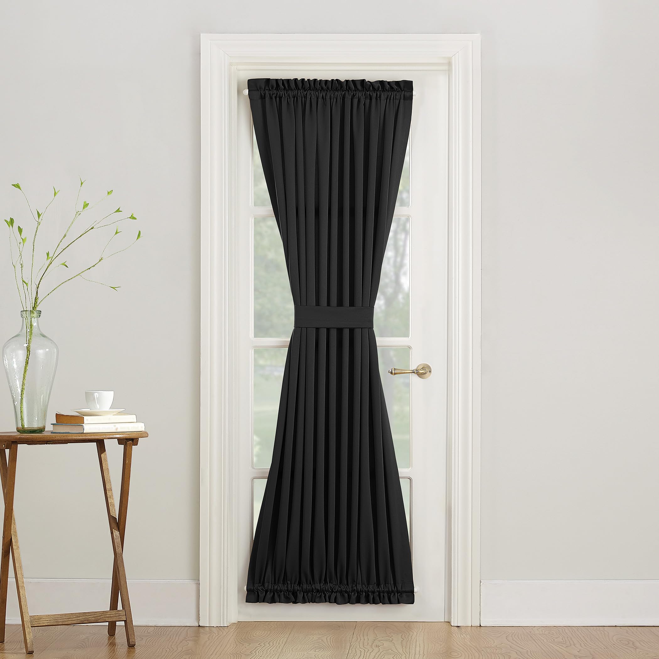 Snapklik.com : Sun Zero Barrow Energy Efficient Rod Pocket Door Curtain