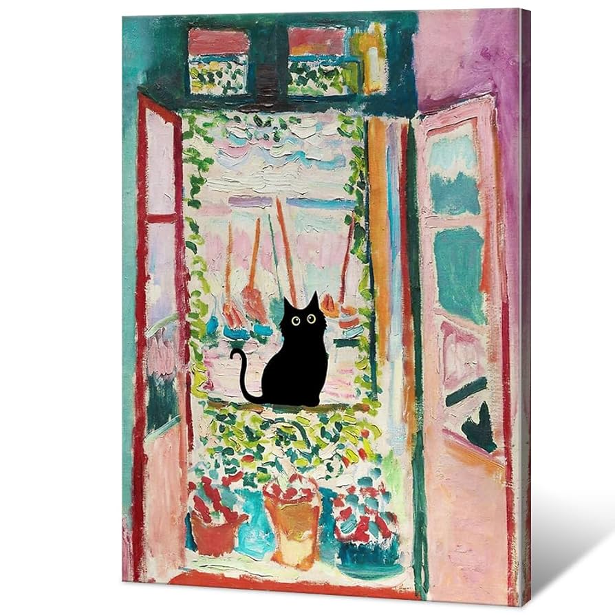 アンリ・マティス 油絵　世界名画 カラフル アート 油絵 原画 油彩画　模写 Amazon.co.jp: NONPAI アンリ・マティス 油絵 キャンバス