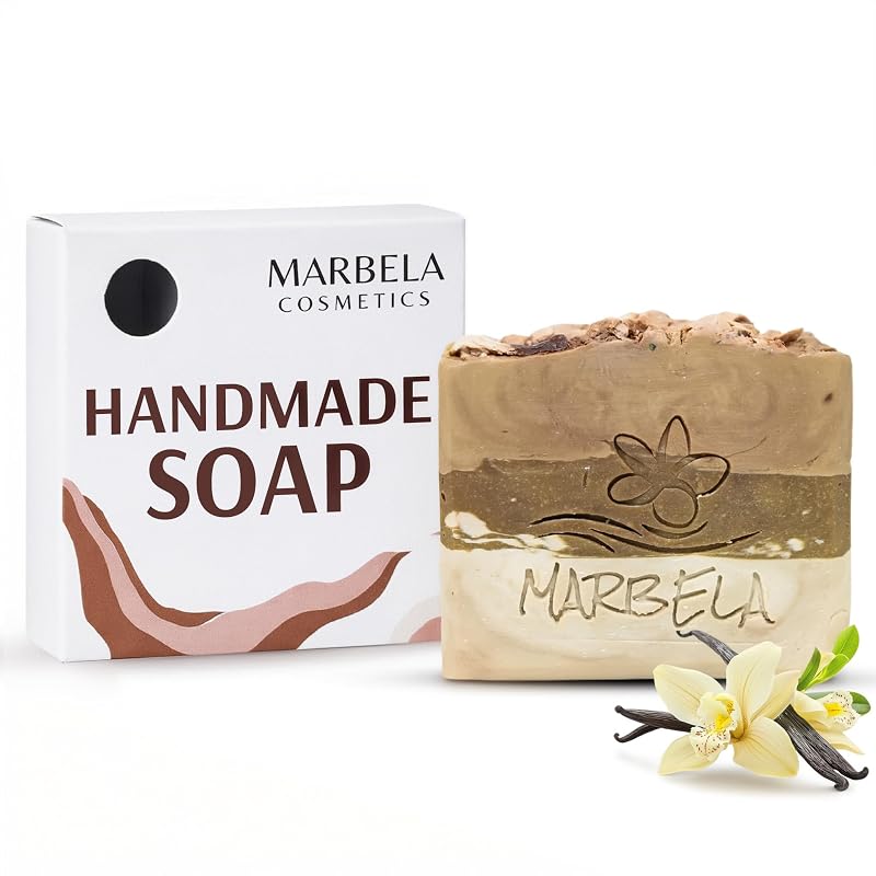 Sabonete artesanal Marbela Coco Vanilla com óleos vegetais, 99 g