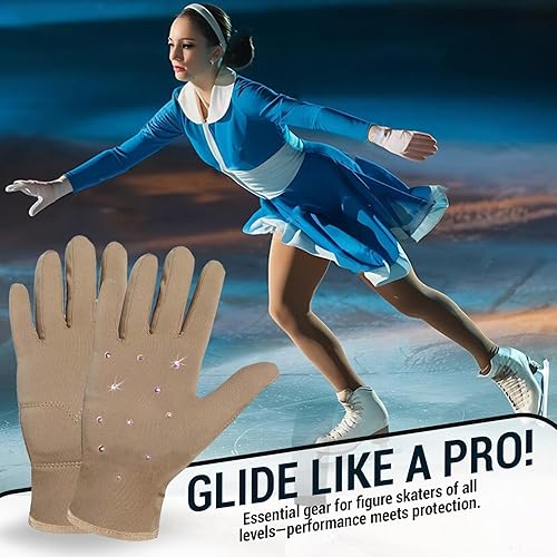 Miniatura 8 de Kami-So Figure Skating Gloves for Girls  Gel Padded Ice Skate Gloves  Thermal, Padded Wrist Protection  Multiple Colors