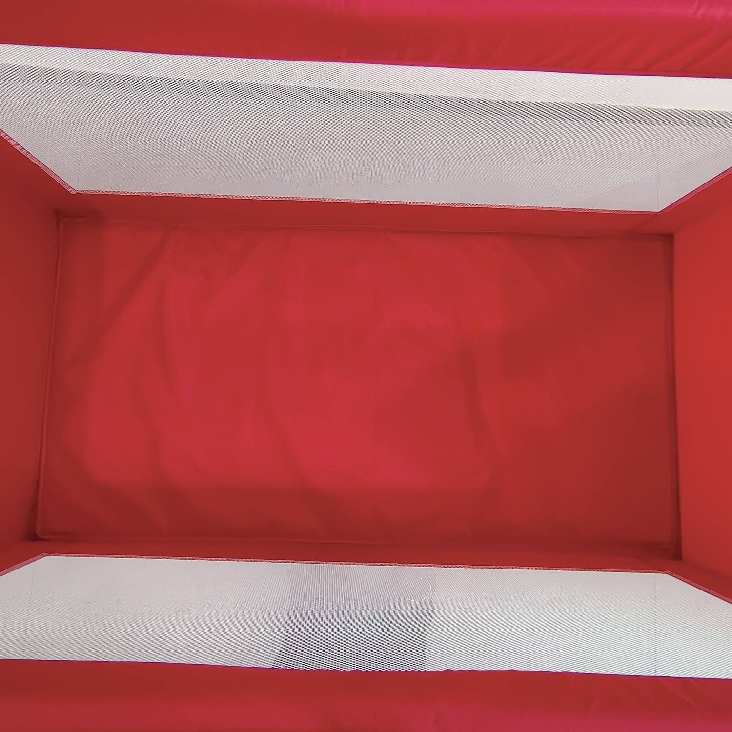 Lettino da Viaggio Basic Pieghevole con Borsa per la Custodia e il Trasporto, Rosso