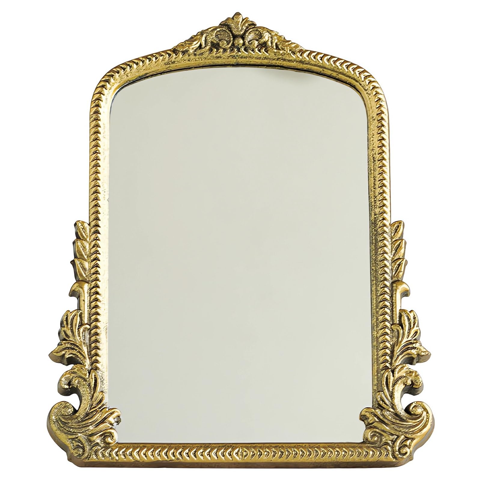 Specchio da Toeletta Barocco Vintage, Specchio da Trucco da Tavolo ad Arcos, Specchi Indipendenti per Comò, Camera da Letto, Soggiorno(25x31cm)