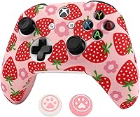 Vista 1 de RALAN - Funda protectora de silicona antideslizante para control de Xbox One, compatible con Xbox 1 inalámbricacon cable, con 2 bonitas tapas