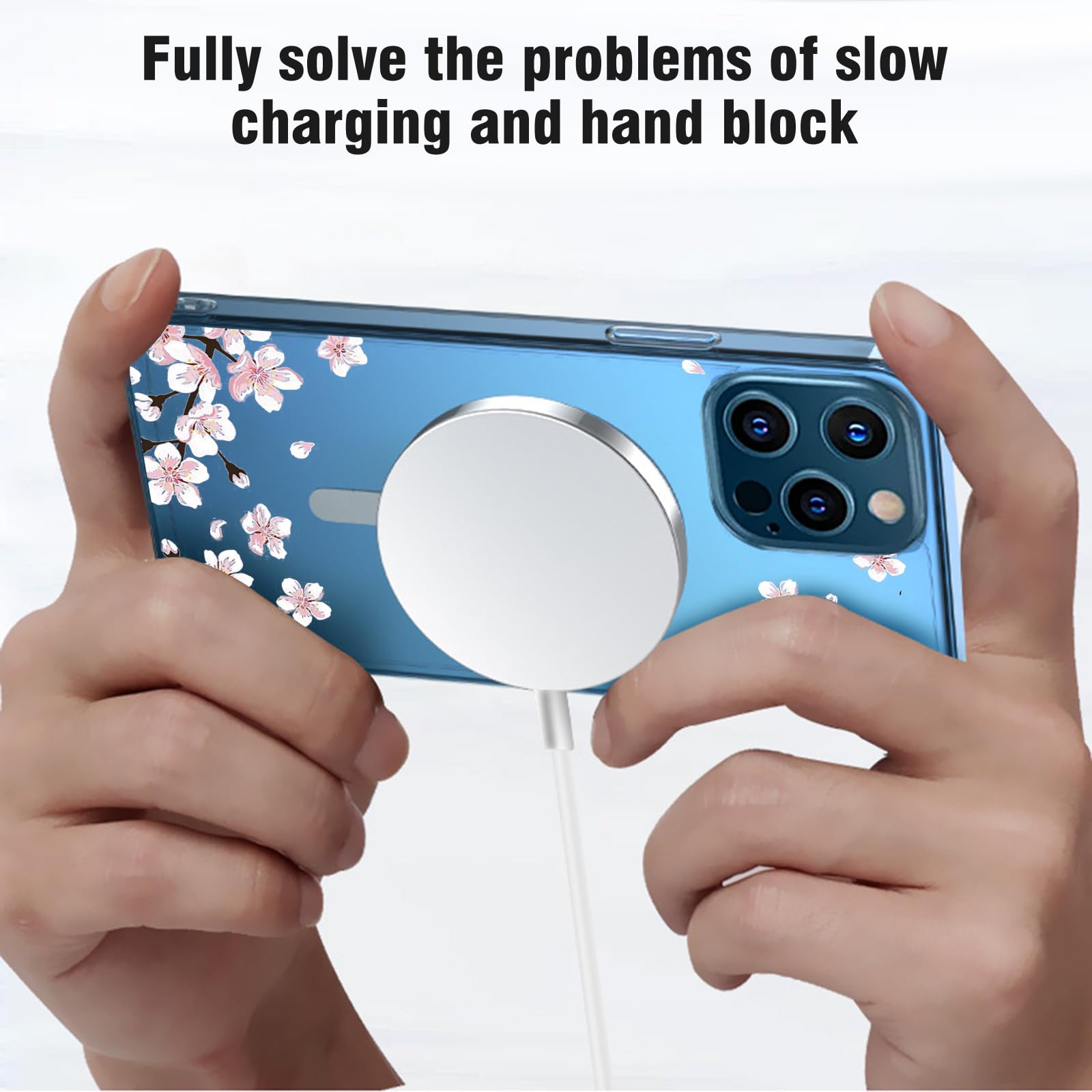 Amazon.com: UNNKINE Magnetic Sakura Case for iPhone 16 Pro Max