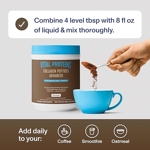 Vista 31 de Vital Proteins Suplemento en polvo de péptidos de colágeno, paquete de 9.33 onzas envuelto en plástico - Colágeno hidrolizado sin OMG, libre