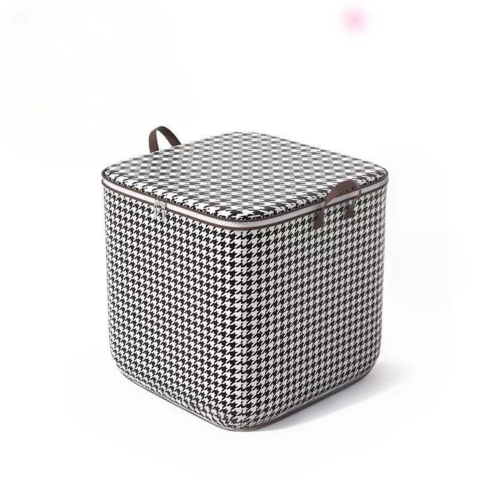 Yqvavzjsl 180L [Thousand Bird Grid Storage Bag] Thousand Bird Grid Large Capacity Storage Box, Quilt, Clothes, Pants Storage Bag