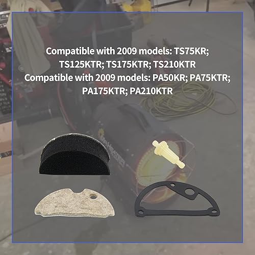 Miniatura 5 de Hakatop F221887 Nuevo kit de filtro de calentador de aire de repuesto para modelos 2009 MH50KTR MH75KTR MH125KTR Calentador de queroseno
