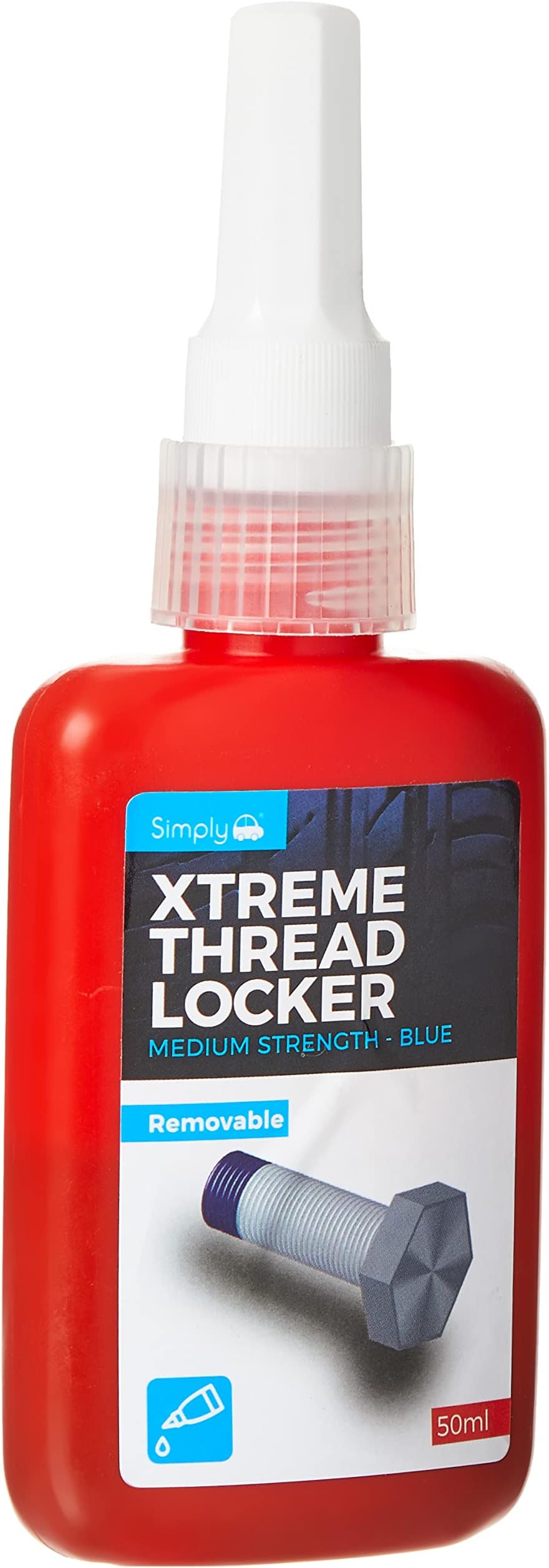 XRTL1 Xtreme Removable Thread Locker, Medium Strength, 50 ml, Blue