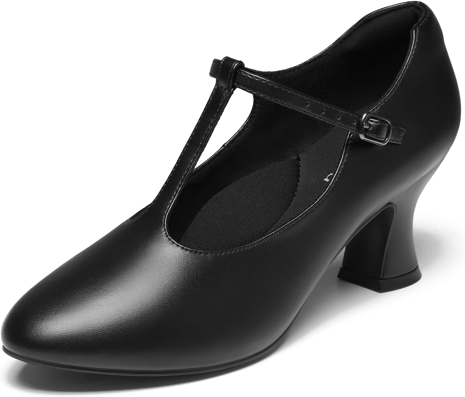 YESSA T-Strap Character Shoes for Women Dance Shoes 1920s Shoes for Ballroom Latin Salsa Folklorico Flamenco Tango Swing 2"/2.5