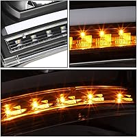 Vista 4 de DNA MOTORING HL-HPL-RM06-G2-BK-CL1 Faros proyectores de secuencia de señal LED 3D dual DRL Compatible con Dodge Ram 1500 modelos 2006-2008/Dodge Ram