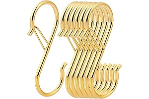Ultimate Hanging Hooks Set: Gold S Hooks for Heavy-Duty Hanging