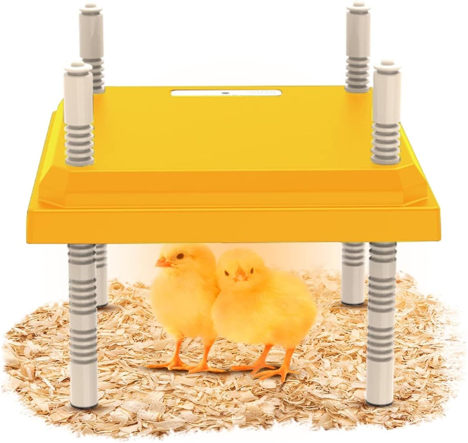 Incubadora de huevos, criadora de pollitos, placa calefactora de 10.0 x 10.0 in, incubadoras seguras, alternativa a lámparas de calor y gallinas, calentador de criadora de rutina ajustable en altura f