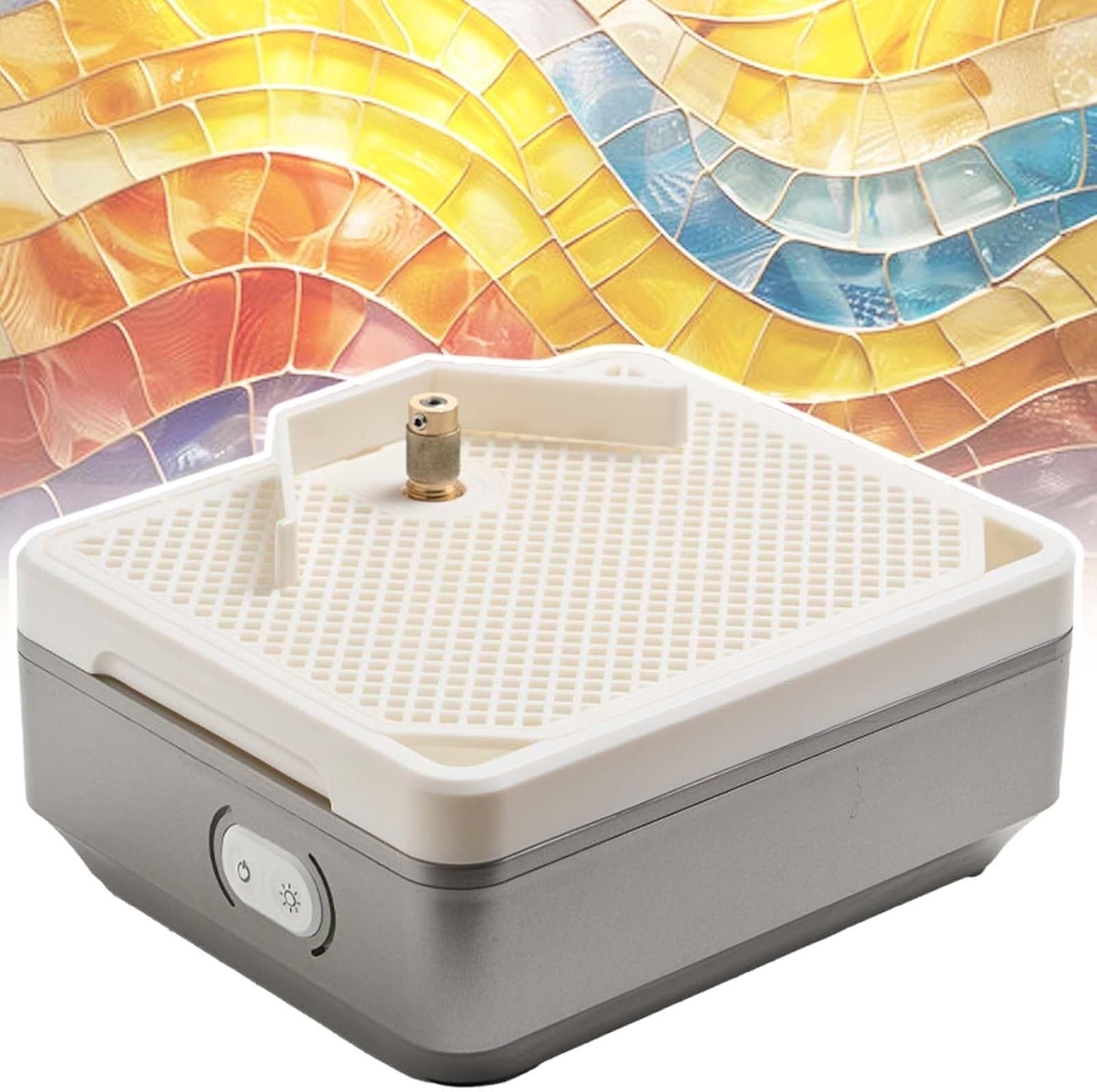 Stained Glass Grinding Table,for Shaping Ceramic Glass, Electric DIY Ceramic Grinding Tool(SingleLayer)