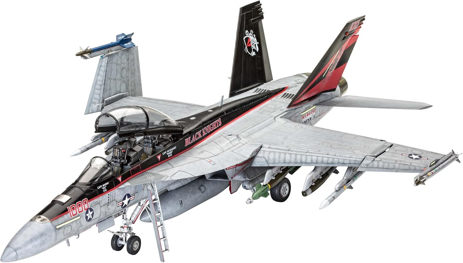 Revell RV03847 F/A-18F Super Hornet Plastic Model kit, Unvarnished