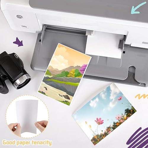 Miniatura 10 de Paquete de 200 tarjetas de papel de cartulina de 4 x 6, 80 libras, color blanco, tarjetas de índice de papel grueso pesado para impresora, postales,