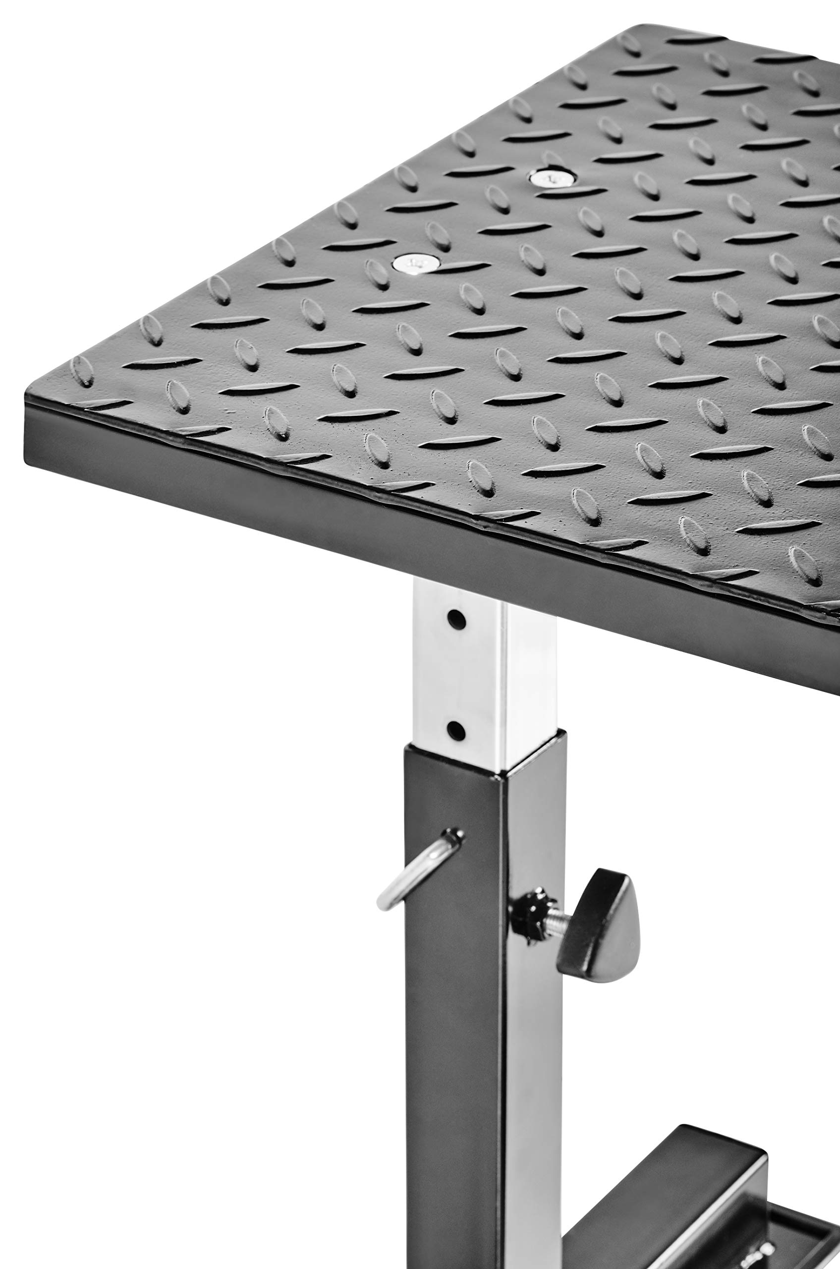 Bad Company höhenverstellbare Plyo-Box I Rutschfester Sprungkasten aus Stahl in Schwarz I Max. Gewichtsbelastung bis zu 300 kg I BCA-133