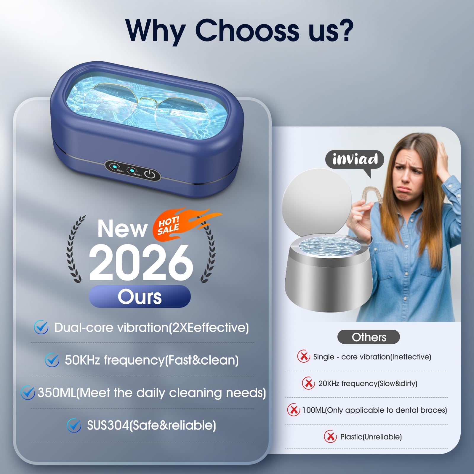 Amazon.com: AI Ultrasonic Jewelry Cleaner,50KHz Professional