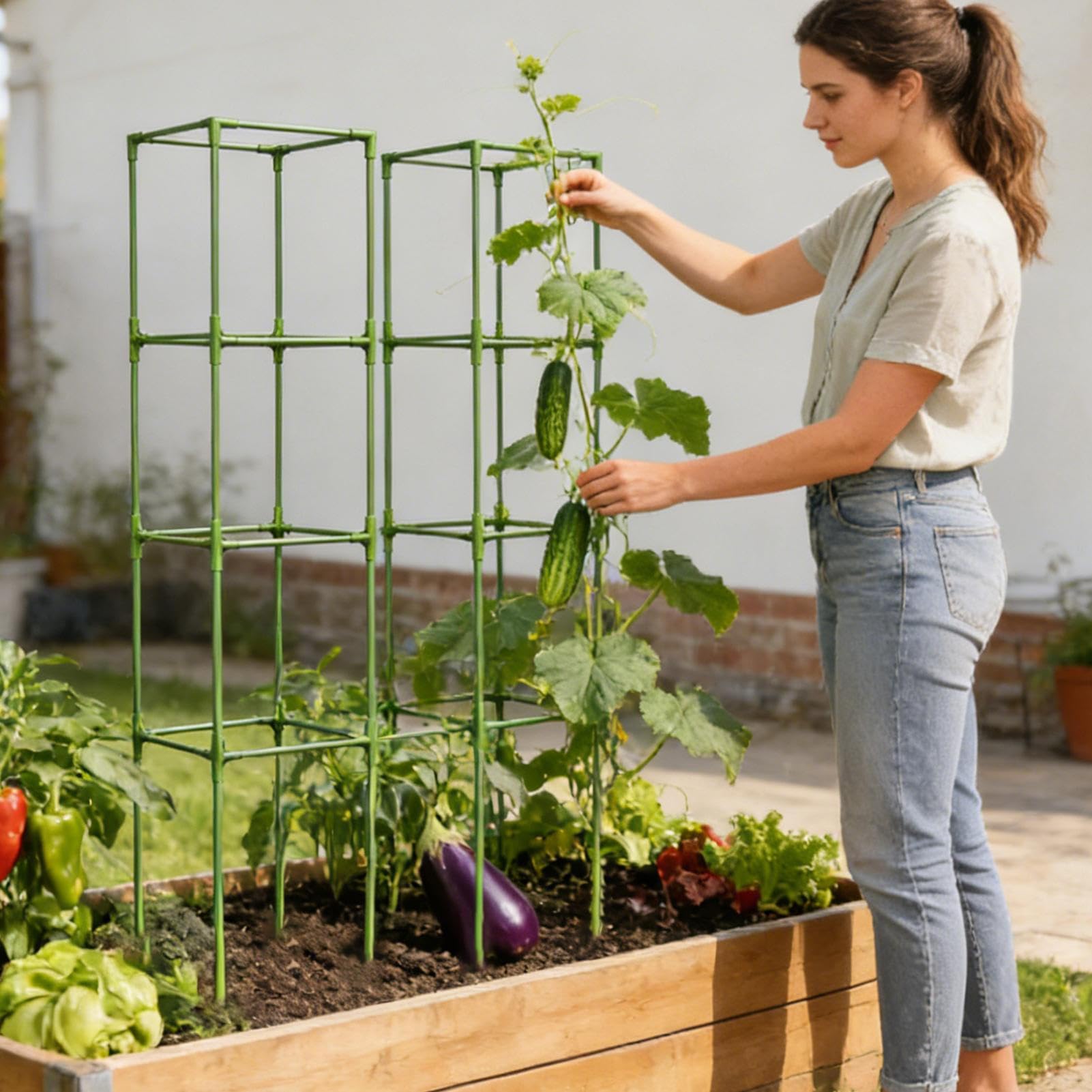 Tutor per Pomodori Pali Quadrati Robusti