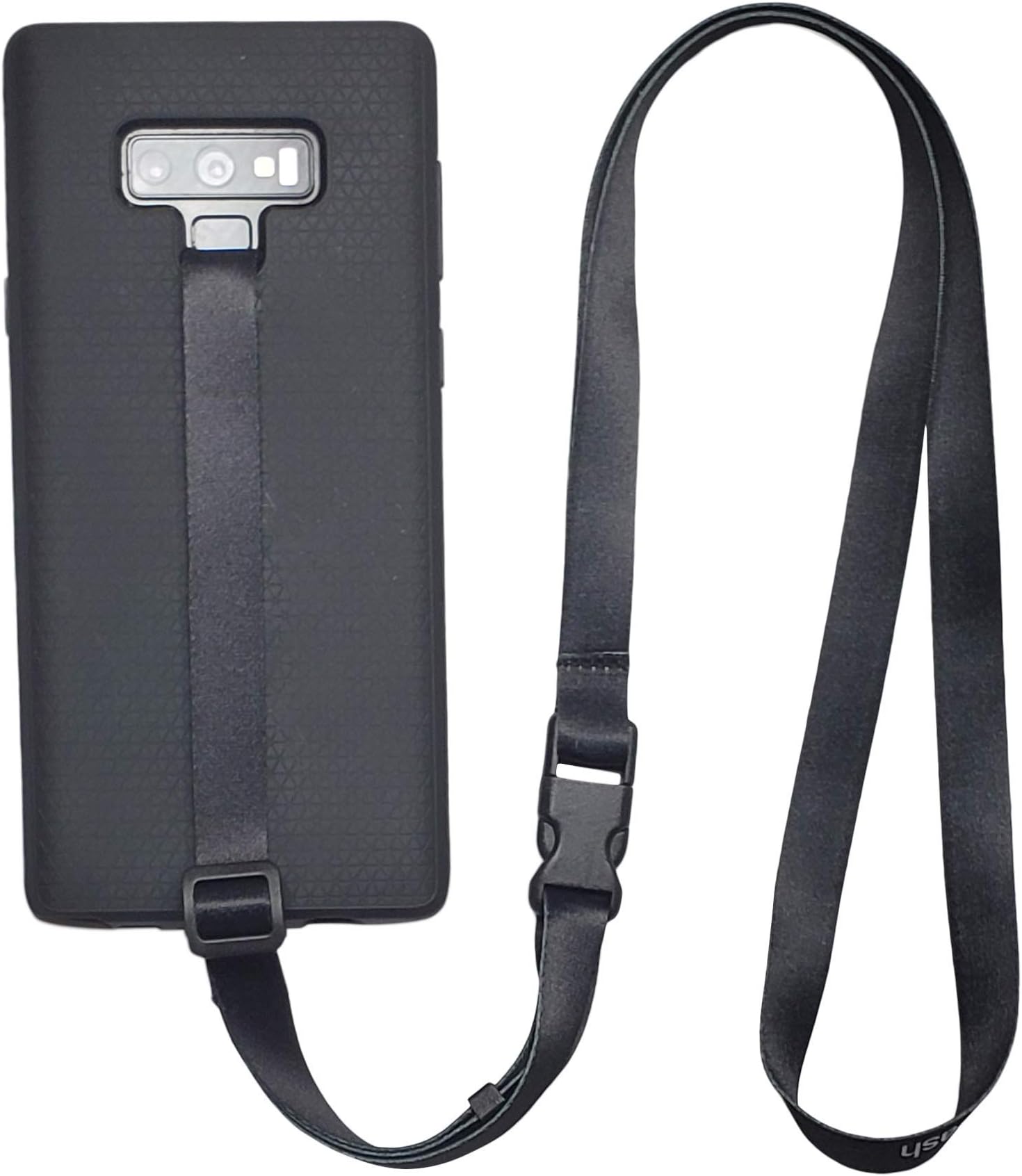 Phone Lanyard 3-in-1 Neck Wrist and Hand Strap Tether (Black)