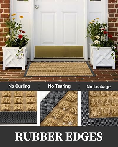 Miniatura 20 de MontVoo - Tapete para puerta de entrada exterior, exterior, interior, para entrada, tapete de bienvenida, tapete de entrada con parte trasera