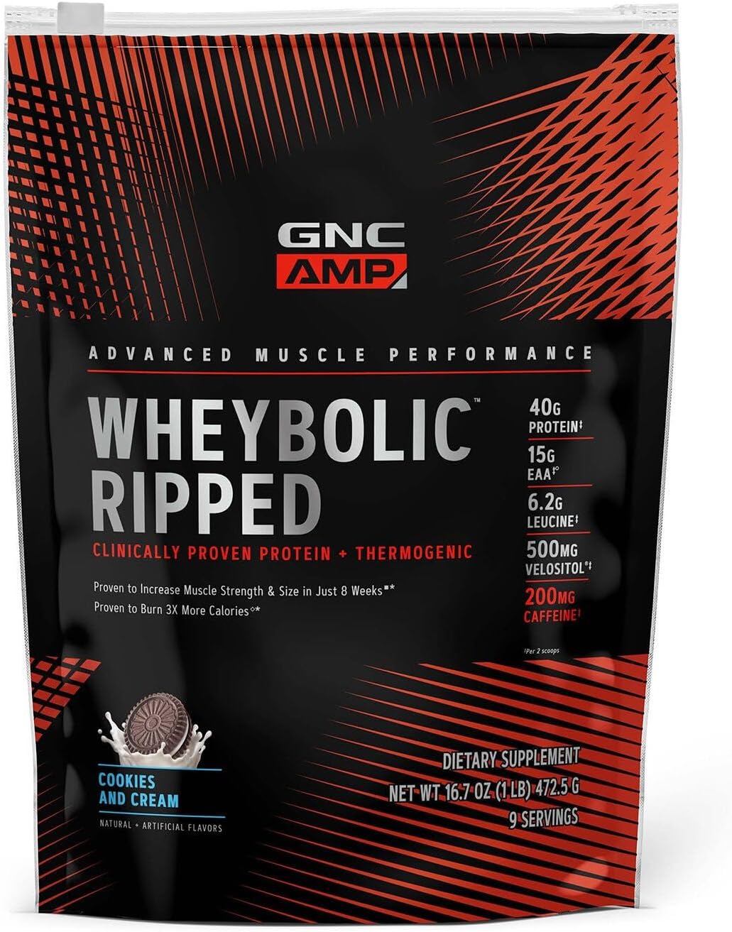 GNC AMP Wheybolic Ripped - Classic Vanilla (22 Servings)