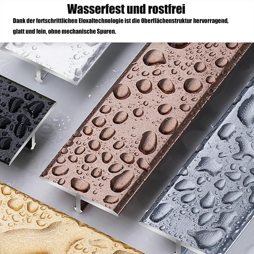 Aluminiowy profil przejściowy w kształcie litery T ochraniacz krawędzi do drewna na płytki, 3 sztuki 90 cm, czarna listwa przejściowa o szerokości 12 mm do podłóg laminowanych